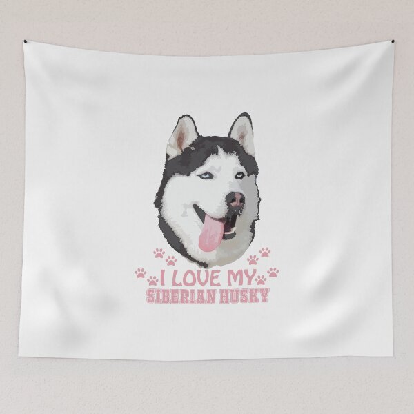 Item preview, Love my cute siberian husky dog funny tea designed and sold by Peter Azeez.