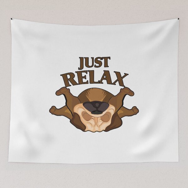 Item preview, Just relax cute funny dog tea designed and sold by Peter Azeez.
