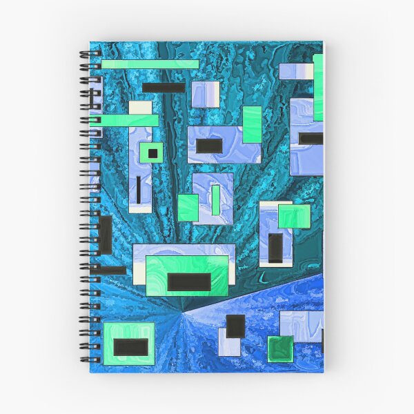 Item preview, Rectangles Blue and Green Abstract Design designed and sold by 1Lbrody1.