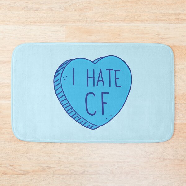 Item preview, I HATE CF Cystic Fibrosis candy heart designed and sold by jazzydevil.
