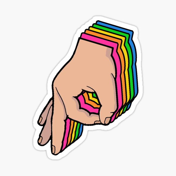 The Circle Game Rainbow Sticker