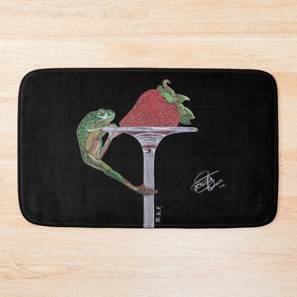 Item preview,  Frog catching a strawberry.  designed and sold by BeritValk.