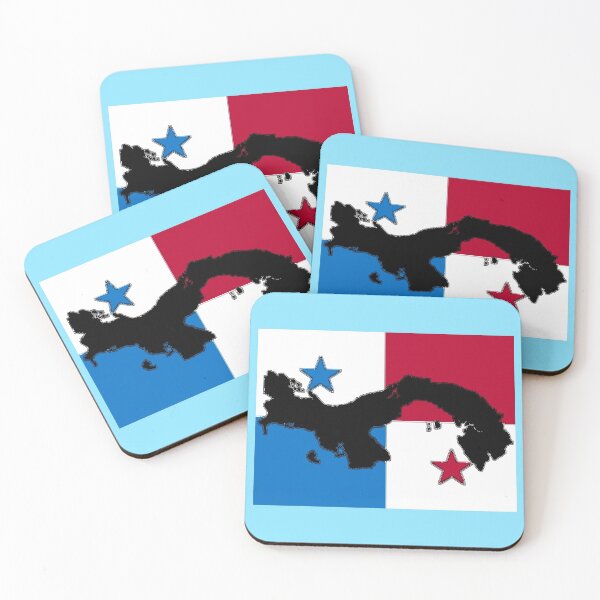 Item preview, Panama Map With Panamanian Flag designed and sold by Havocgirl.
