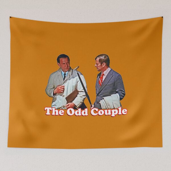 Item preview, Retro Throwback The Odd Couple Felix and Oscar Tribute designed and sold by 90snerd.