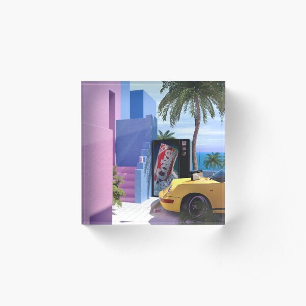 Villa Afternoon Acrylic Block