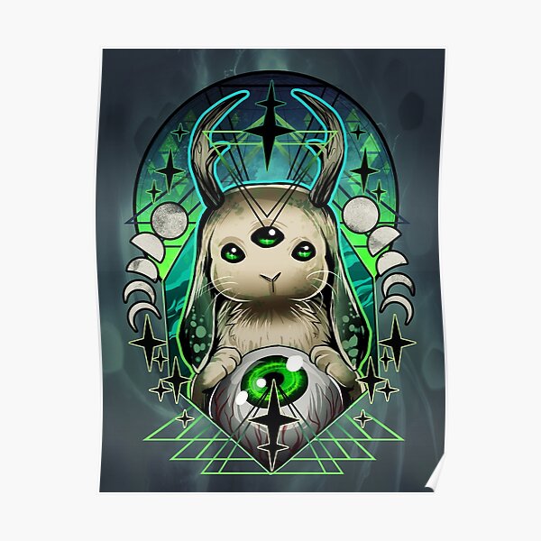 Space Bunny Poster
