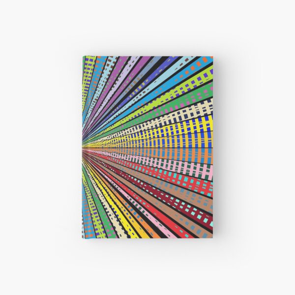 #Design, #abstract, #pattern, #illustration, psychedelic, vortex, modern, art, decoration Hardcover Journal