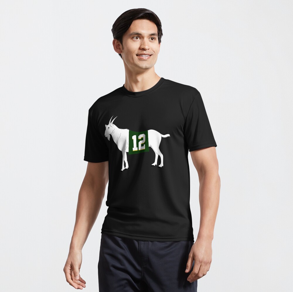 GoatGearDotUS Limited Edition Aaron Rodgers Goat 12 Jersey Style - Green Bay Packers Short-Sleeve Unisex T-Shirt