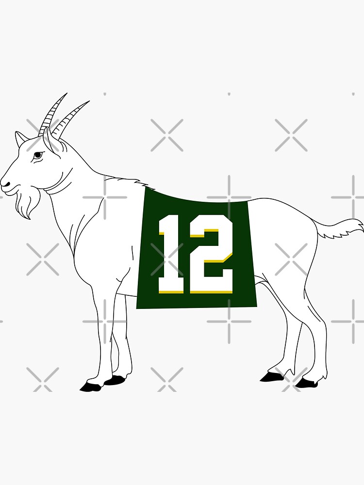 Limited Edition Aaron Rodgers GOAT 12 Shirt, Green Bay Packers Shirt, Mug,  Phone Case Hoodie! Sticker