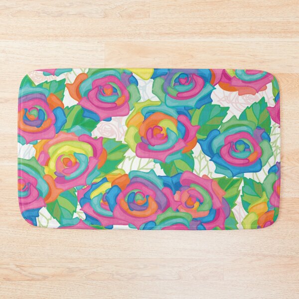 Item preview, Watercolor Rainbow Bouquet of Roses designed and sold by Pink Pineapple Works.