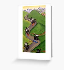 Skateboarding Nuns Greeting Card