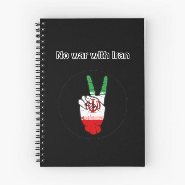 Item preview, No war with Iran Peace Sign designed and sold by Nekoscourge.