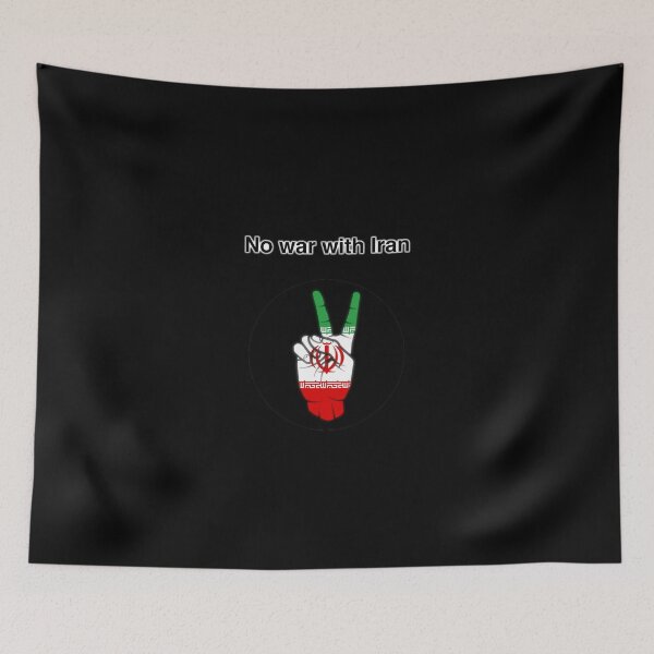 Item preview, No war with Iran Peace Sign designed and sold by Nekoscourge.