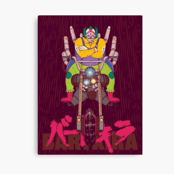 Krusty the Neo-Tokyo Biker Gang Clown Canvas Print