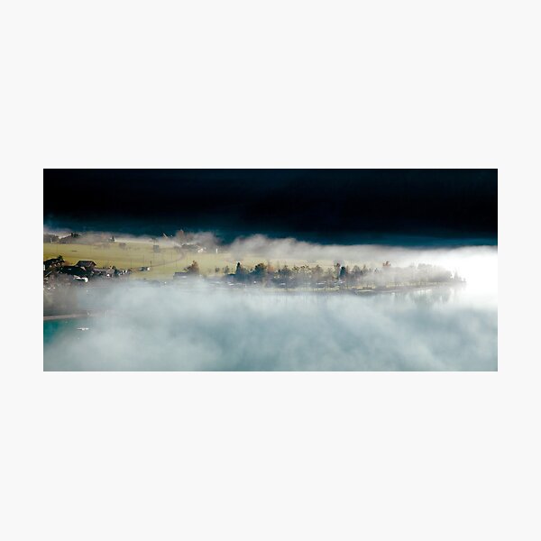 Autumn mists, Brienz, Switzerland Photographic Print