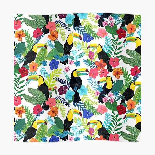 Tropical Toucans Poster