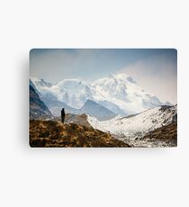 Looking at the Himalayas Canvas Print