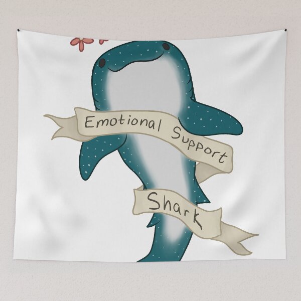 Item preview, Emotional Support Shark designed and sold by Breanna Beck.