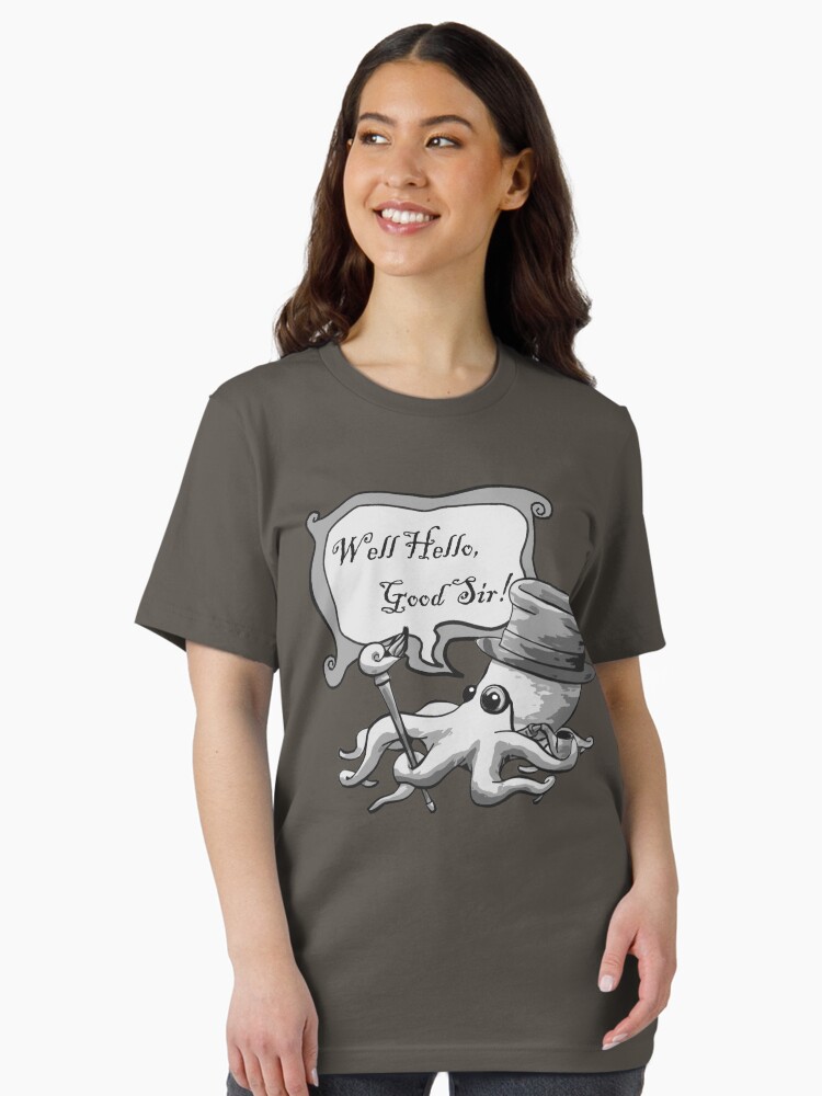 Thumbnail 2 of 7, Essential T-Shirt, Well Hello, Good Sir! designed and sold by dapperoctopus.