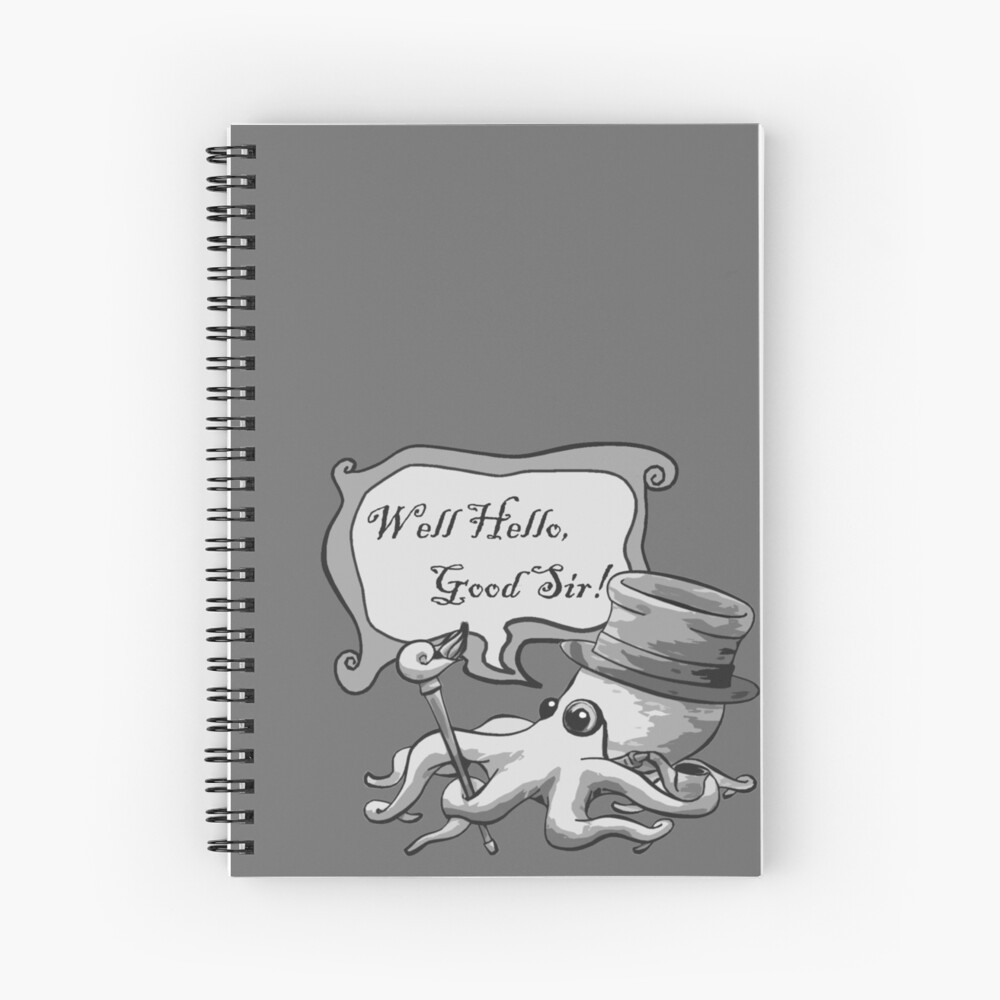 Item preview, Spiral Notebook designed and sold by dapperoctopus.