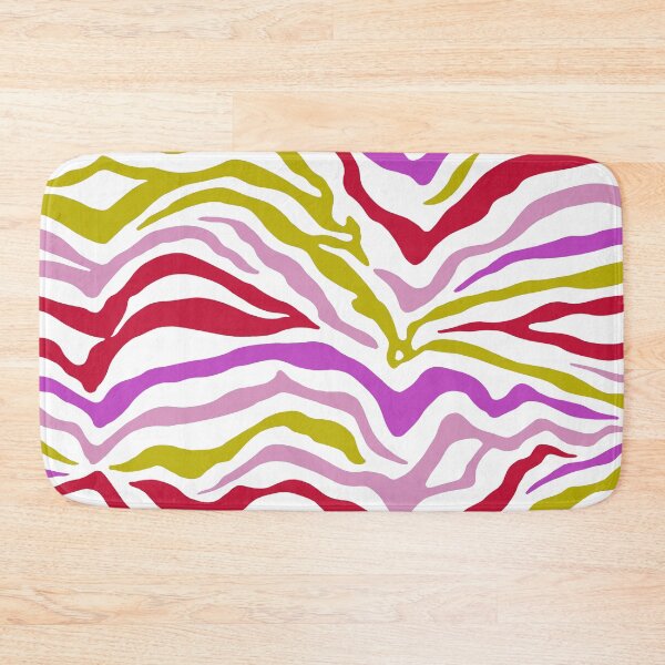 Item preview, Zebra Stipes Animal Print Bright Pastel Colors Bright Purple Ultraviolet Yellow Hot Pink Yipes Stripes designed and sold by CanisPicta.