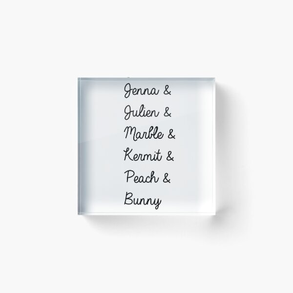Item preview, Jenna, julien, marble, kermit, peach, bunny designed and sold by scrambledtofu.