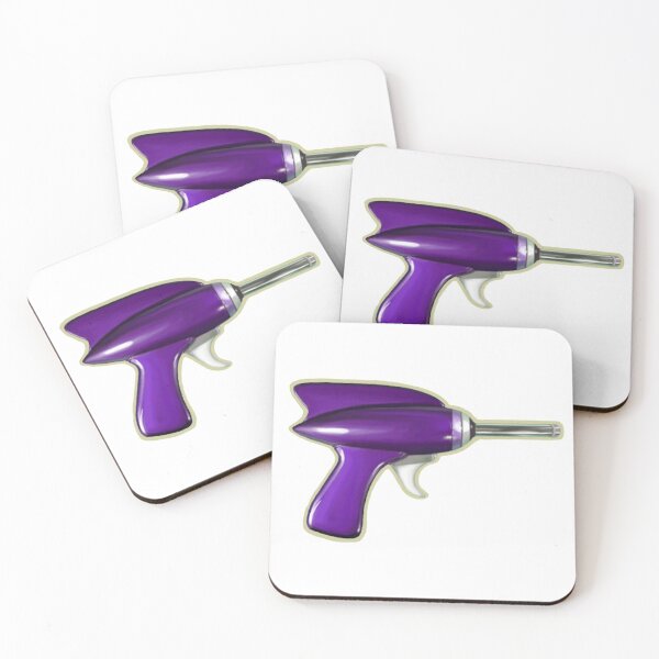 Item preview, Vintage 1950s Sci-fi Toy Ray Gun, Purple Realistic Digital Painting, Single and Repeating Pattern designed and sold by Nicolette Olivier.