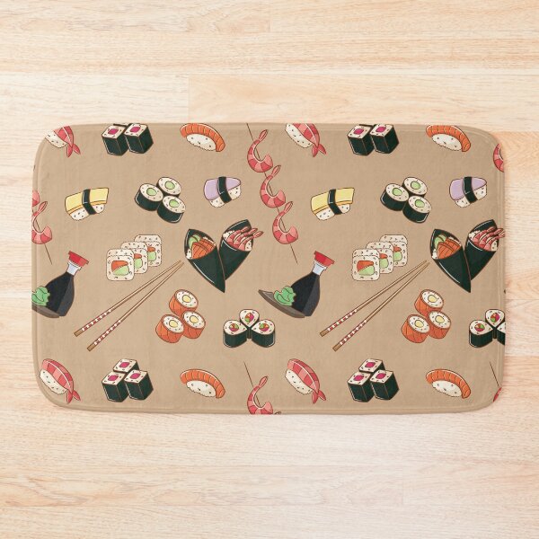 Item preview, Sushi on Tan Sesame designed and sold by Pink Pineapple Works.