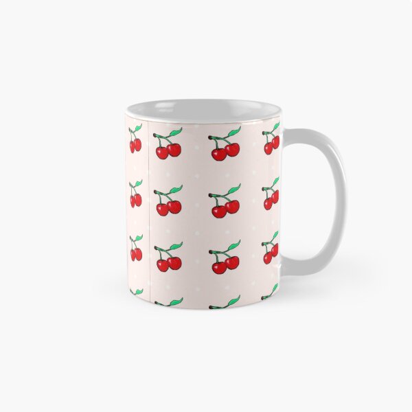 Item preview, Vintage 1950s Red Cherries and Polka Dots Repeating Pattern designed and sold by Nicolette Olivier.