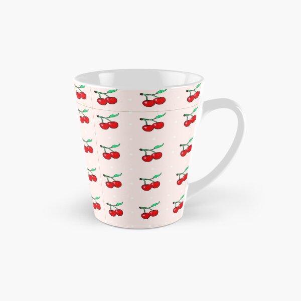 Item preview, Vintage 1950s Red Cherries and Polka Dots Repeating Pattern designed and sold by Nicolette Olivier.