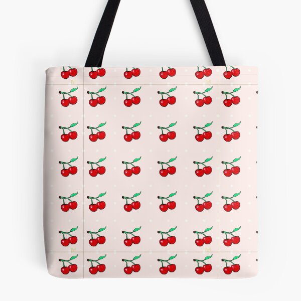 Item preview, Vintage 1950s Red Cherries and Polka Dots Repeating Pattern designed and sold by Nicolette Olivier.