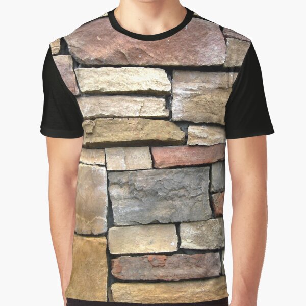 Brick Stone Wall Graphic T-Shirt