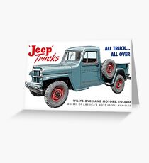 Jeep Trucks Greeting Card