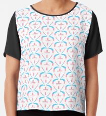 Christian Heart (Blue, Pink, White) Third Culture Series Chiffon Top