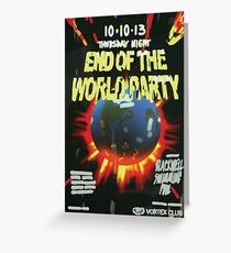 Vortex Club - End of the World Vortex Club Poster Greeting Card
