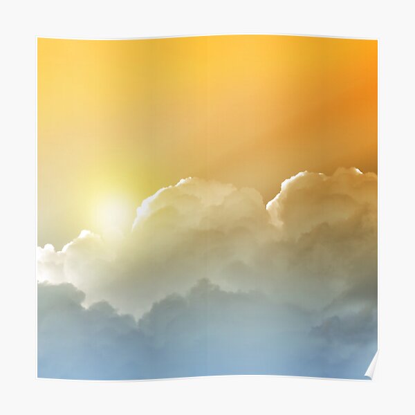 Sunset in the Clouds Poster
