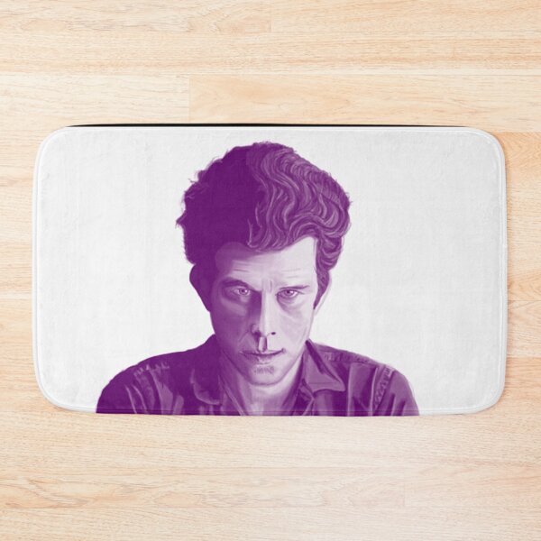 Item preview, Tom Waits in Purple, Magical Realism Portrait White Background, Single and Repeating Pattern designed and sold by Nicolette Olivier.