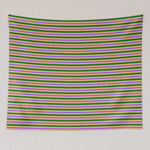 Item preview, Stripes orange purple and green designed and sold by Anteia.