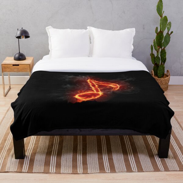Item preview, Flaming Musical Eighth Note - Rock n' Roll designed and sold by Delta12Designs.