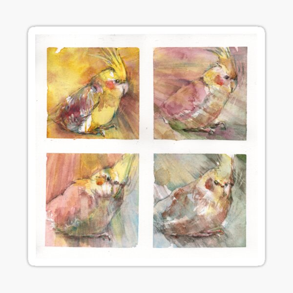 Charlie, the Cockatiel. Sticker