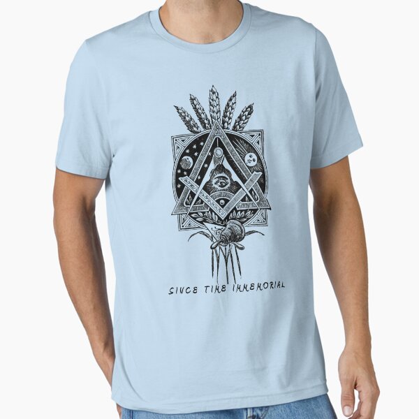 Vista previa del artículo con la obra «Camiseta masónica "Desde tiempos inmemoriales"», diseñado y vendido por JD Beck.