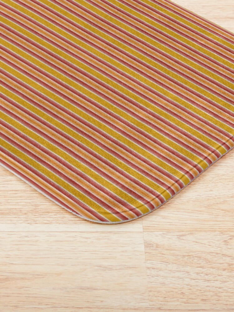 "Stripes red and orange" Bath Mat by Anteia Redbubble