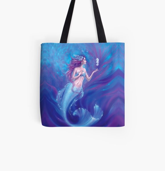 Coral All Over Print Tote Bag