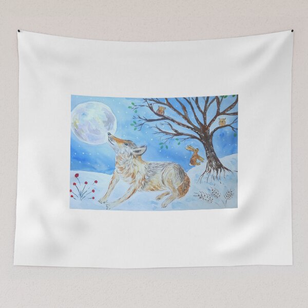 Item preview, Wolf Moon Gazing  designed and sold by Casimirasart.