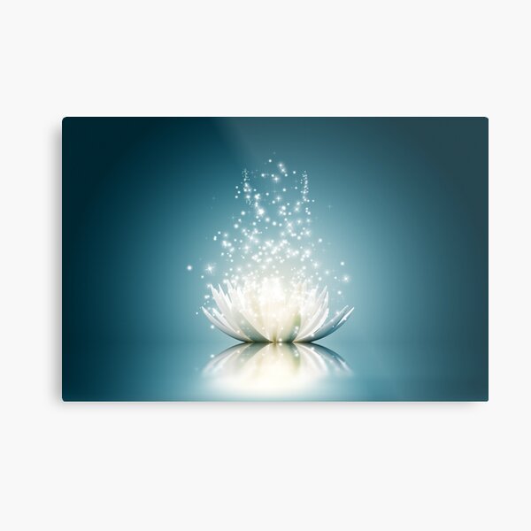 White Lotus Magic Metal Print