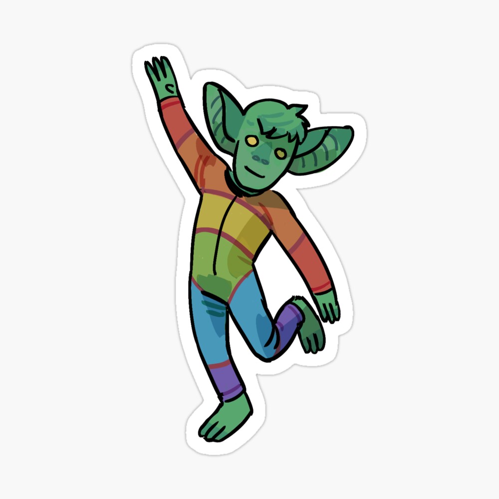 Gay Goblin Sticker for Sale by Netoey | Redbubble