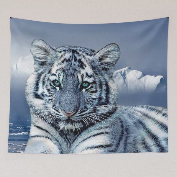 Item preview, Blue White Tiger designed and sold by Erika Kaisersot.