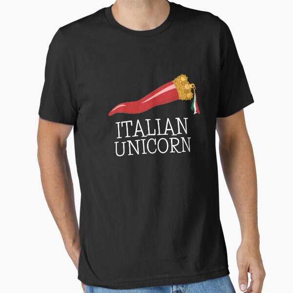 Vista previa del artículo con la obra «Unicornio italiano Divertido amuleto de la suerte italiano Cornicello», diseñado y vendido por zeno27.