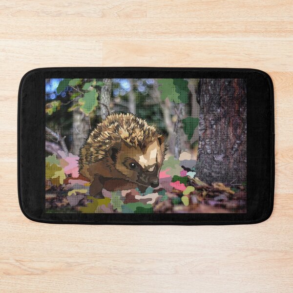 Artikelvorschau, Igel auf Waldboden entworfen und verkauft von BeeFoxTree.