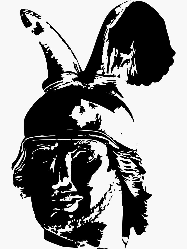 Kopf des Hermannsdenkmals - schwarz von flomei242